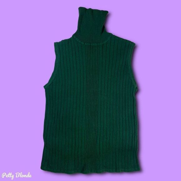 Minimalist Academia Ribbed Knit Tank PL Preppy Sleeveless Top - Picture 3 of 6
